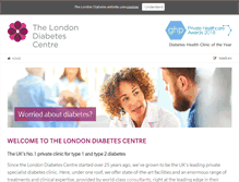 Tablet Screenshot of londondiabetes.com